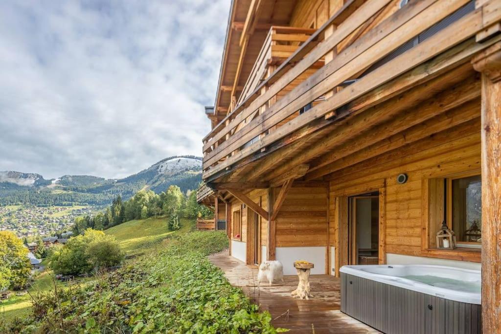 Chalet 1100 - Bo Immobilier Chatel - A Mi-Chemin Du Centre Et Du Linga - Jacuzzi Sauna Et Cheminee Extérieur photo