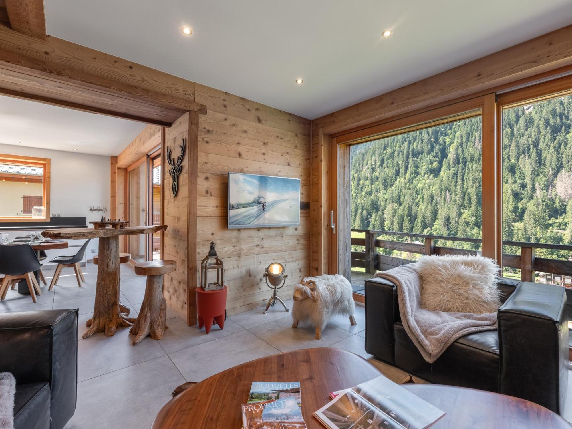 Chalet 1100 - Bo Immobilier Chatel - A Mi-Chemin Du Centre Et Du Linga - Jacuzzi Sauna Et Cheminee Extérieur photo